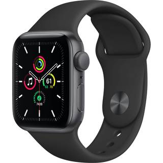 Apple Watch SE GPS 40mm Silver Aluminium Case with Abyss Blue Sport Band - Regular