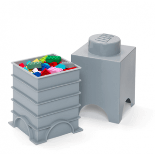 LEGO Opbevaringskasse 1, Stone Grey