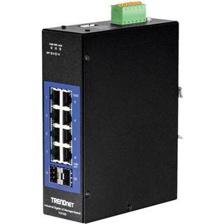 TRENDnet TI-G102i 10-Port Industrial Gigabit L2 Managed DIN-Rail Switch