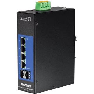 TRENDnet TI-G642i 6-Port Industrial Gigabit L2 Managed DIN-Rail Switch