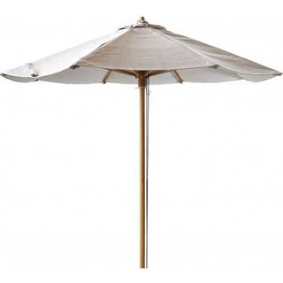 Cane-line Classic Parasol, m/snoretræk, Ø 2,4 meter, Teakstok, Mud