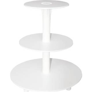 Kageopsats 3 etager - hvid plast