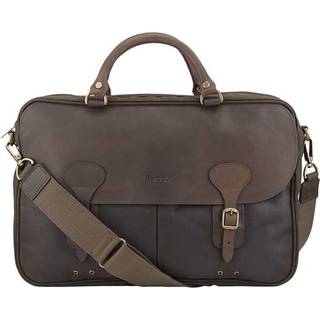 Barbour Lifestyle Wax Leather Briefcase Olive