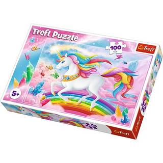 Crystal World of Unicorns puslespil - 100 brikker
