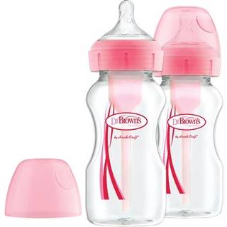 Dr. Brown's Options+ Bred Hals 270 ml 2-pak, Blå