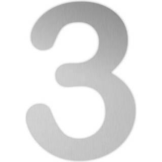 Jasa Company husnummer 3, 14 cm, rustfri stål