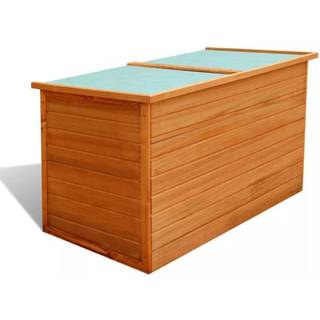 udendørs opbevaringskasse 126x72x72 cm træ