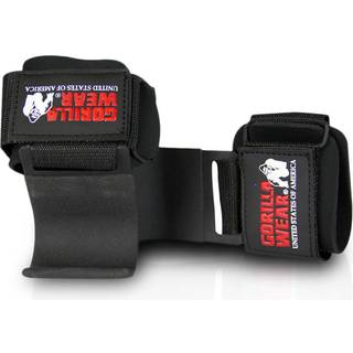 Gorilla Wear Weight Lifting Hooks, One Size, Black