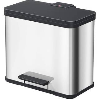 Hailo Öko duo Plus L - affaldssortering - 17 + 9 L - Hvid