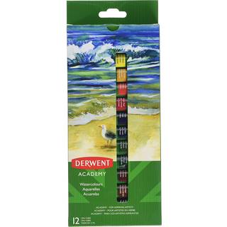 Derwent Academy Akvarelfarver 12 ml pakke med 12 stk.