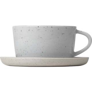 blomus Sablo kaffekop med underkop 2-pak Cloud