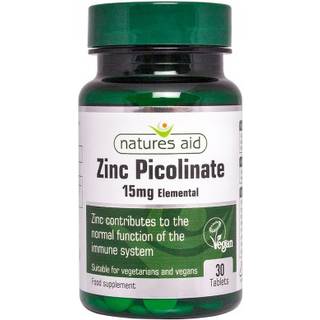 Natures Aid - Zinc Picolinate 15 mg (30 tabletter)
