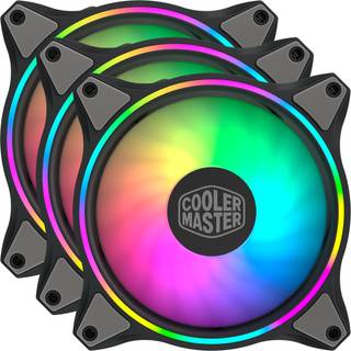 Cooler Master MasterFan MF120 HALO 3in1 - Kabinet køler - 120mm - Sort med RGB LED lys - 30 dBA