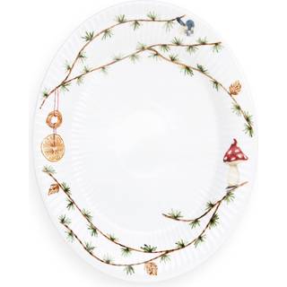 Kähler Hammershøi Christmas ovalt bordfad 22,5x28,5 cm