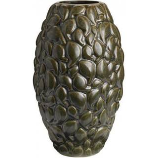 Knabstrup Leaf vase - H:40 cm - Khaki LIMITED EDITION