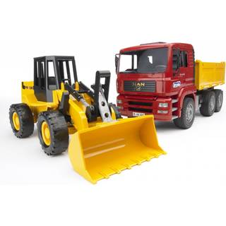 Bruder MAN TGA Lastbil og Gummiged FR130 - 02752