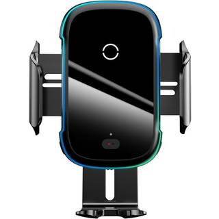 Baseus 15W mobiltelefonholder med trådløs opladning- Sort