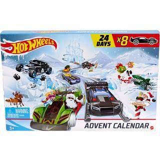 Hot Wheels Adventskalender 24 -dages ferieoverraskelser med biler og tilbeh?r i alderen 3 ?r og ?ldre