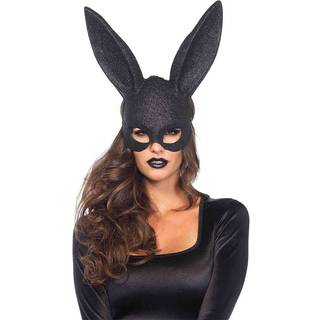 Leg Avenue Glitter Masquerade Rabbit Mask 3760 Black