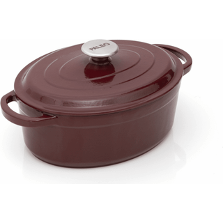 Paleo Oval Gryde Lav, bordeaux, 23x29cm - Gryde - 9216657