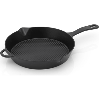 Paleo Rund Grillpande XL, sort, Ø28 - Grillpande