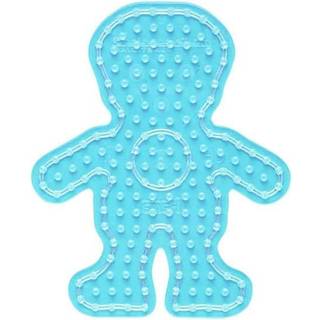 Hama Maxi stiftplade, transparent - Dreng 8208 1 maxi perleplade Mål: ca. 16 x 19 cm.