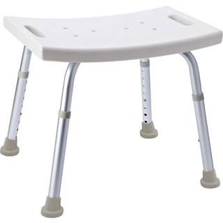 Nortiq Assistent badeskammel med justerbar højde, aluminium/hvid