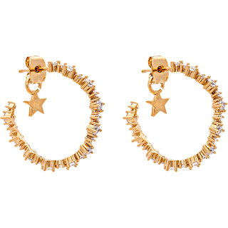 Capella Hoops øreinge crystal