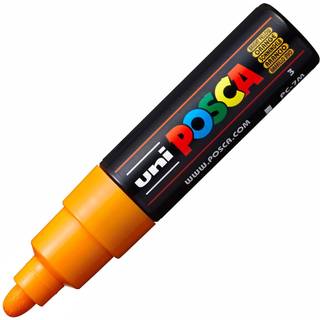 Uni Posca / PC-7M / 4,5-5,5 mm. / Bullet... Bright Yellow (Orange mellem)