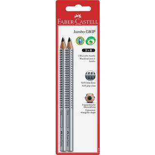 Faber-Castell, Jumbo Grip blyantsæt 2 stk To Jumbo Grip blyanter fra Faber-Castell Ergonomisk trekantet form Produceret af træ fra bæredygtigt skovbrug.