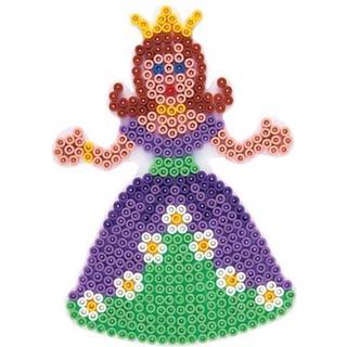 Hama Midi Stiftplade 258 Prinsesse 1 stk stiftplade med 441 stifter. Plade 258 er formet som en prinsesse i stor størrelse. Pladen måler ca. 16x11.5 cm.