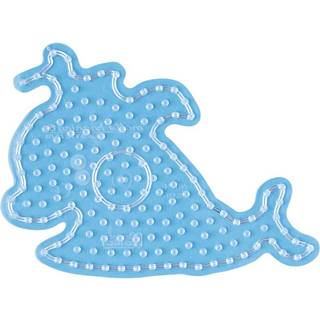 Hama Maxi Stiftplade, transparent - Hval 8209 1 maxi perleplade Mål: ca. 20 x 15 cm.