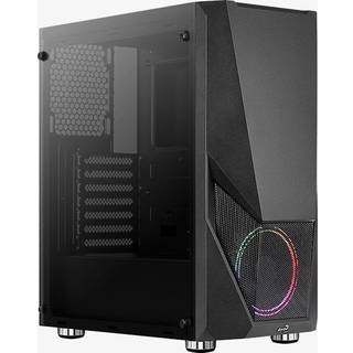 AeroCool Zauron - Tempered Glass Edition - MDT - ATX - Kabinet - Tower - Sort
