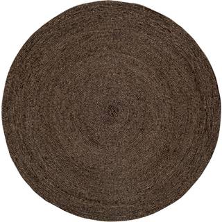 Dixie Ella tæppe Ø125 cm Sort/Natur