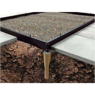 Halls Qube 610 fundament 6,4 m2 - sort