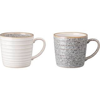 Studio Grå Ribbet Krus 40cl, 2-pak - Denby