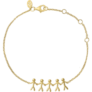 ByBiehl Family together 5 armbånd i forgyldt