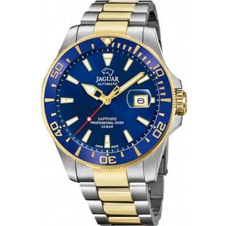 JAGUAR Diver automatic armbåndsur bicolour med blå skive