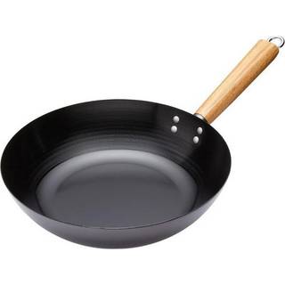Wokpande 30 cm, sort