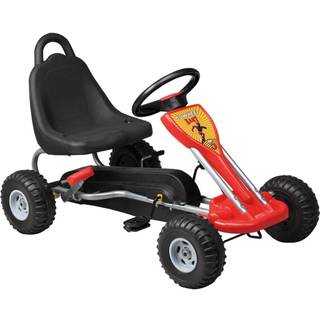 MegaLeg Pedal GoKart Air til børn 3-5 år, Rød