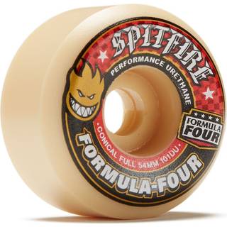 Spitfire Formula Four 101A Conical Skateboard hjul 4-pak (54mm - Hvid/Sort/Rød)