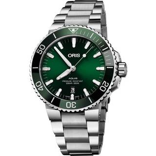 Oris 01 733 7730 4157-07 8 24 05PEB Aquis Grøn/Stål Ø43.5 mm