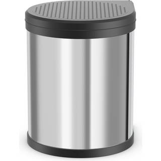 Hailo Compact-Box M - affaldsbeholder - 15 L - Rustfrit stål (skab min. bredde 40cm)
