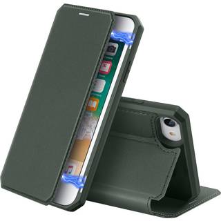 LC.IMEEKE iPhone 7, 8 og SE 2020/22 cover med RFID kortpladser - Sort
