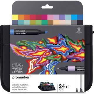 Promarker set 24pcs art & illustration in wallet
