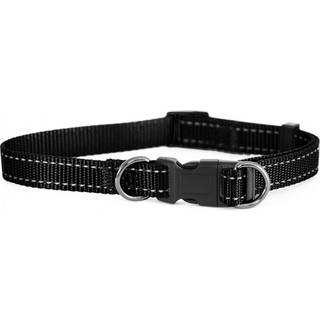 Dogman Nylon Hundehalsbånd Iris Sort Small 10mmx22-35cm
