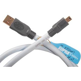Supra High Performance USB audio kabel - Type A - Mini B - 3 m