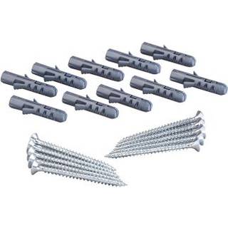 Elfa 470696 Skrue- og stiksæt Galvaniseret, 10-pak