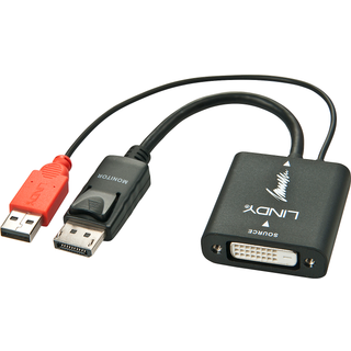 LINDY Konverter DVI-D auf DisplayPort (UNIDIREKTIONAL)