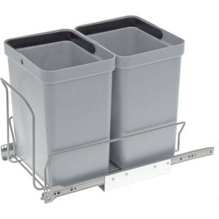 Affaldsstativ m/2 stk affaldsspande på 10,0 liter